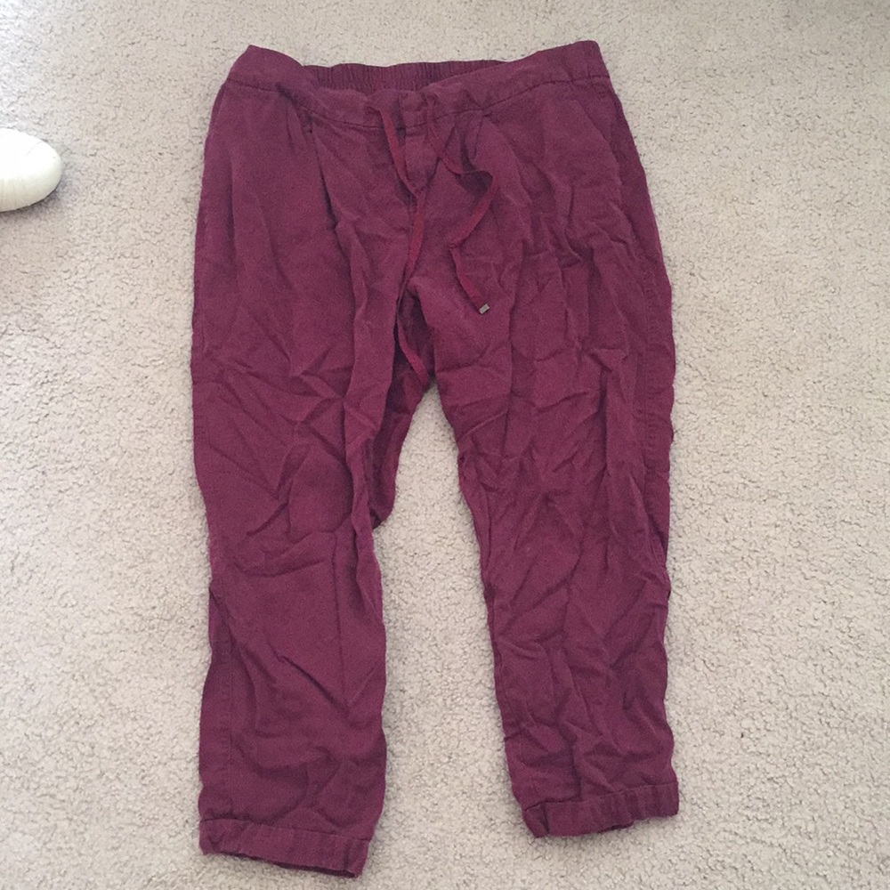 maroon old navy dress pants will iron before ship